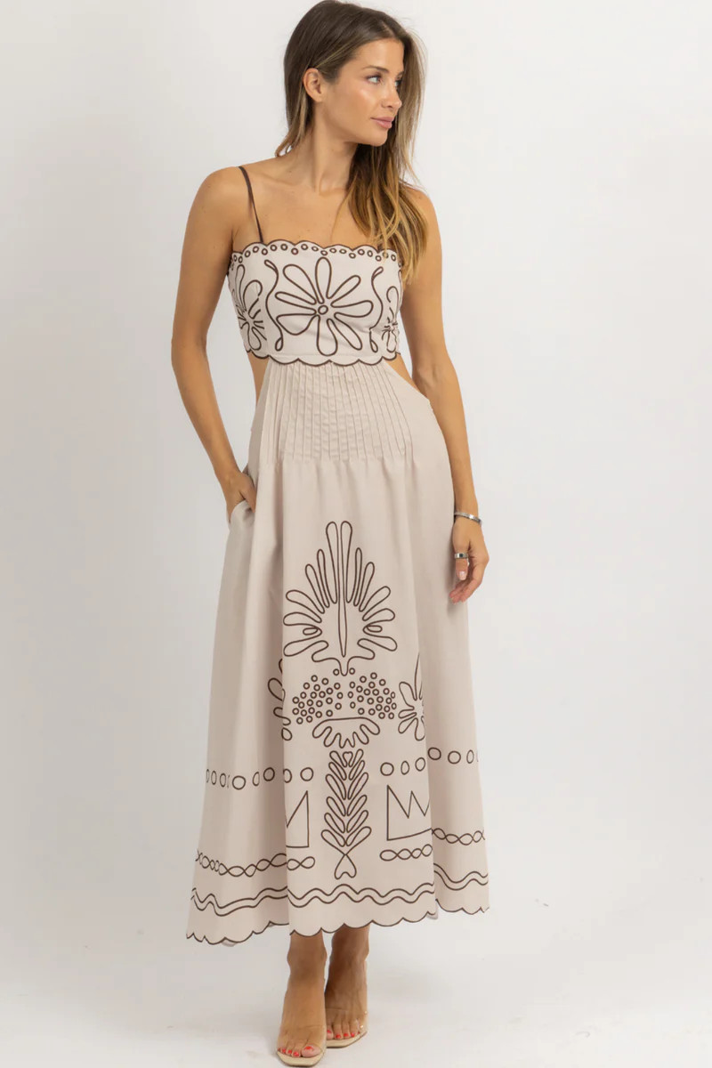 PICKING PETALS MAXI DRESS | L'ABEYE