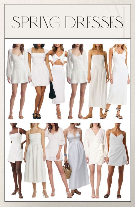 Little white dresses for spring 

#LTKstyletip #LTKSeasonal #LTKfindsunder100