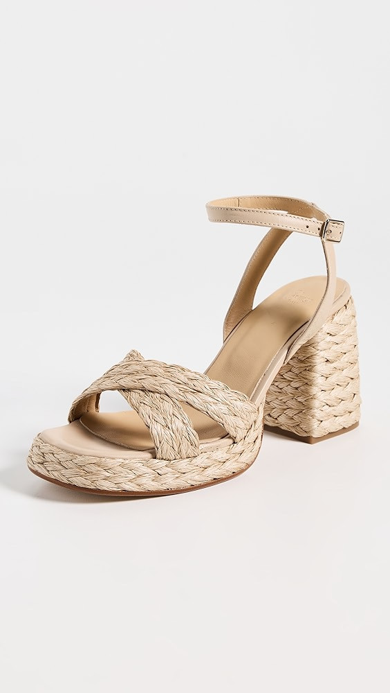 Castañer Valeriette Raffia Heeled Sandals | Shopbop | Shopbop