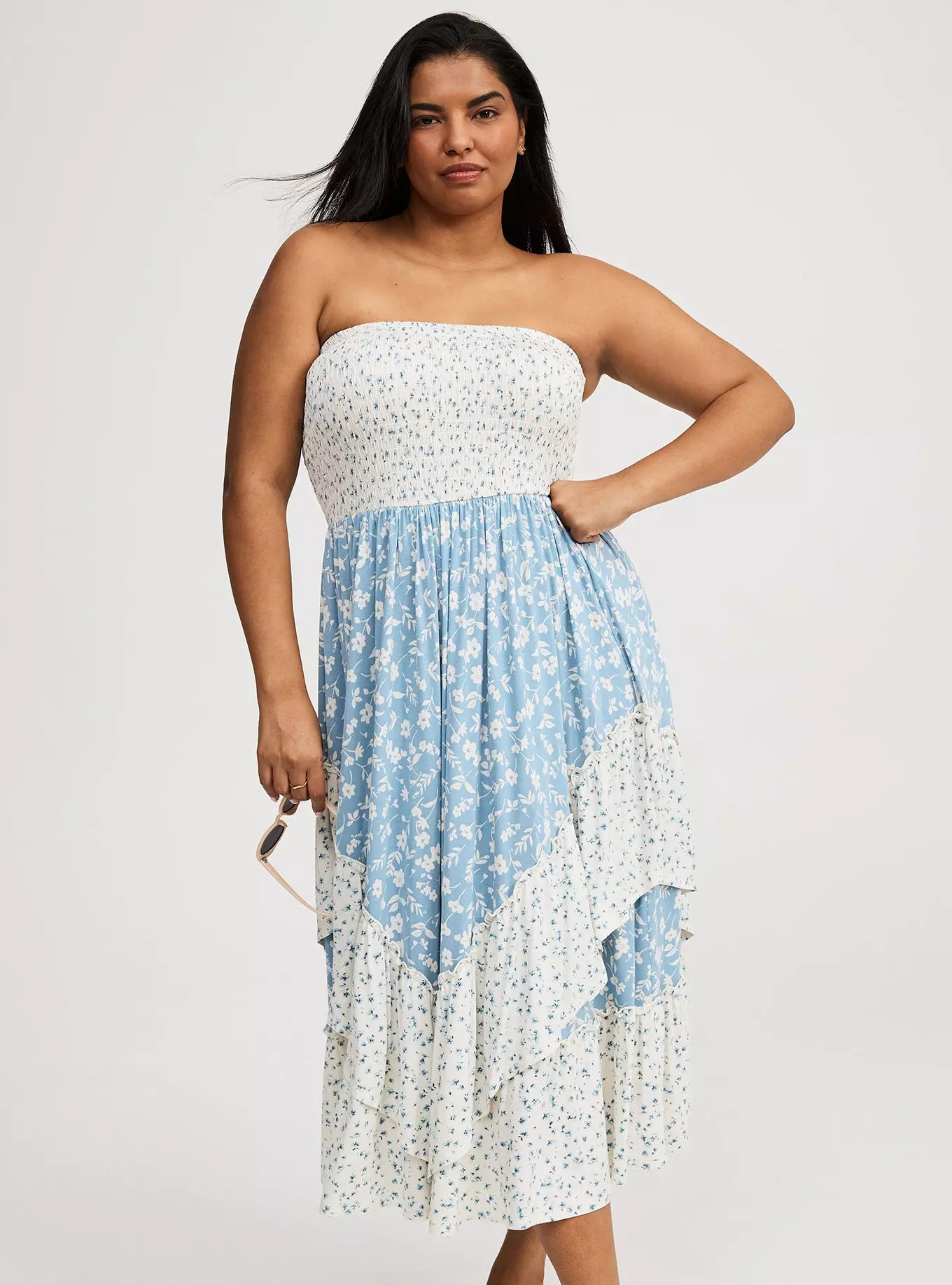 Midi Smocked Tube Dress | Torrid (US & Canada)