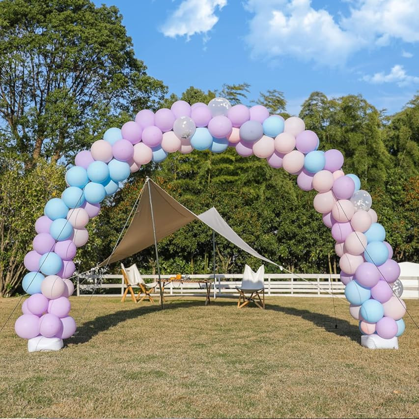 RUBFAC Balloon Arch Stand, 10ft Wide Adjustable Balloon Arch Kit Adjustable Frame with Water Fill... | Amazon (US)