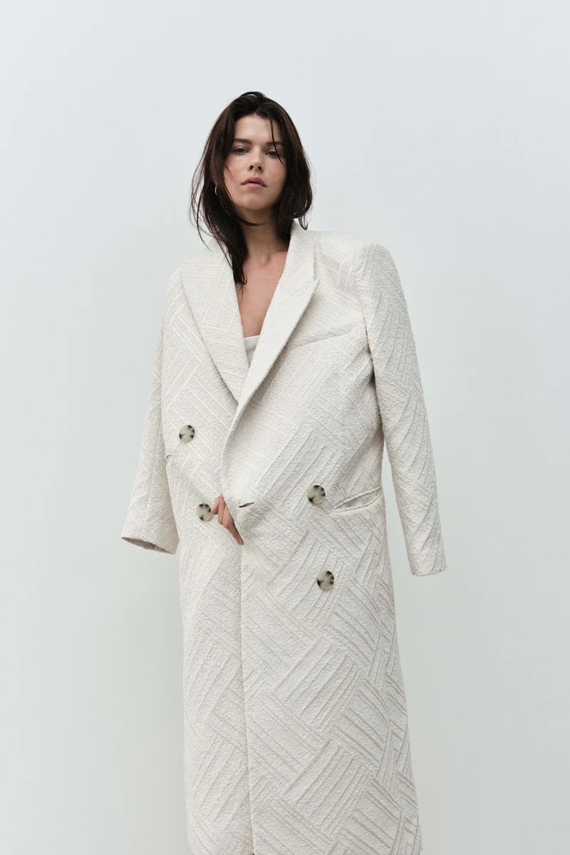 Tectonic Jacquard Coat | aje. (Australia and New Zealand)