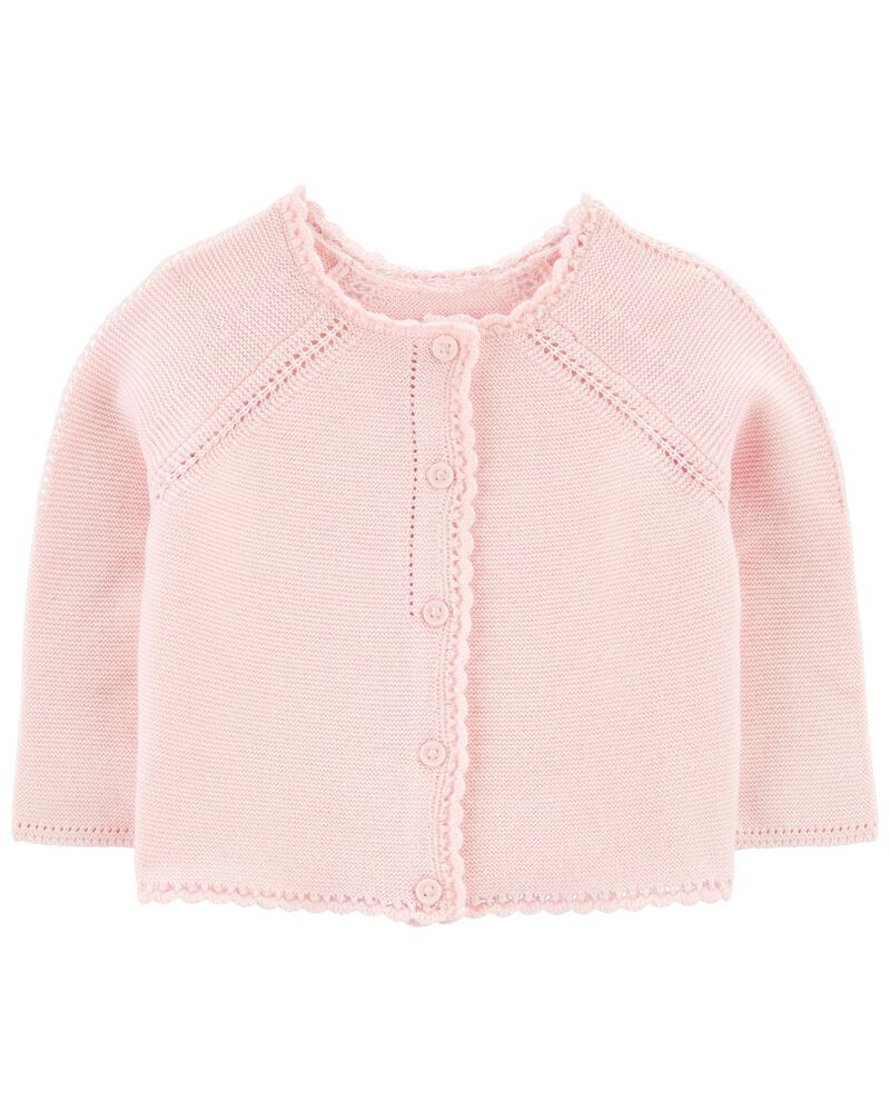 Baby Scalloped Sweater Knit Cardigan | Carter's