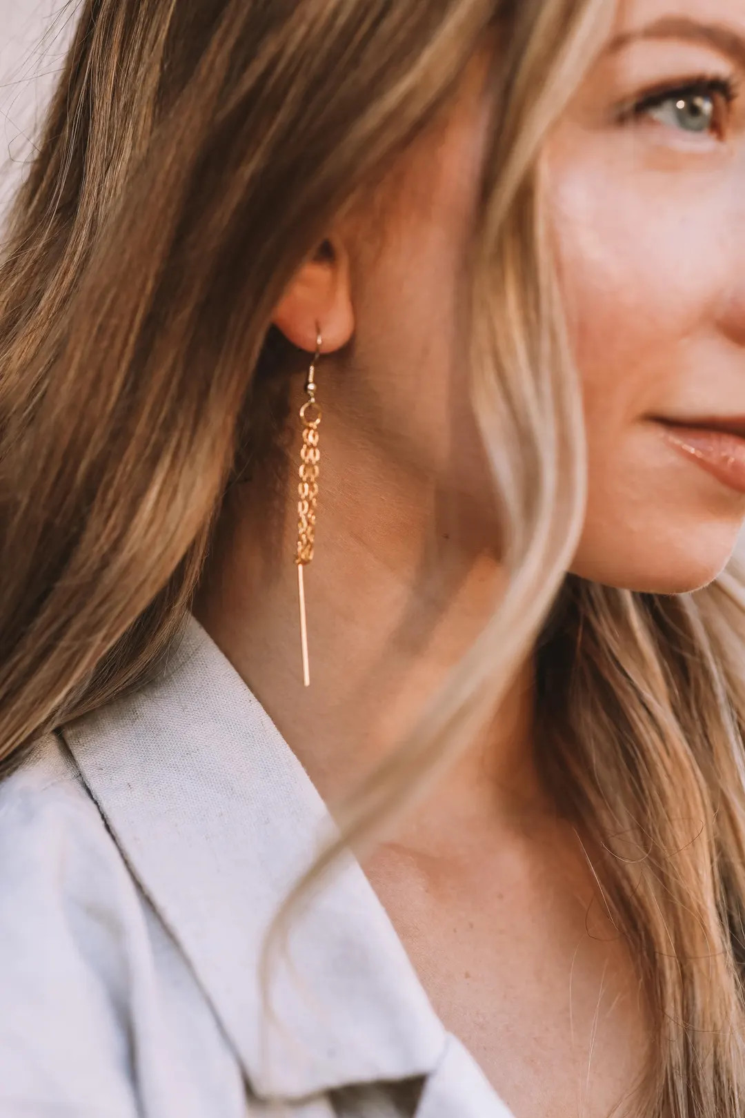 Nail Chain Drop Earrings, Christian Faith Based Jewelry - Etsy | Etsy (US)