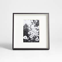 Brushed Black 5x7 Picture Frame | Crate & Barrel