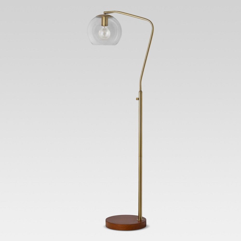 Madrot Glass Globe Floor Lamp Brass Lamp Only - Project 62 | Target