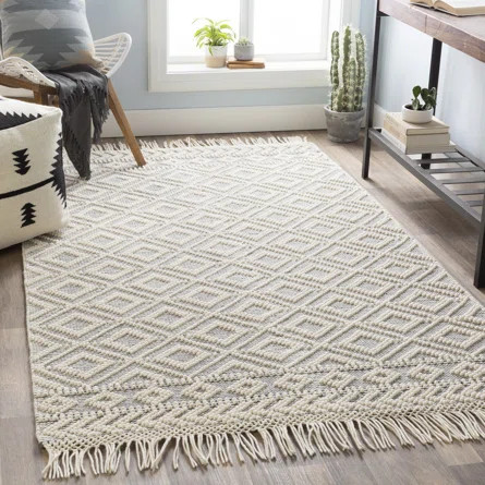 Carletta Handmade Flatweave Gray Rug | Wayfair North America