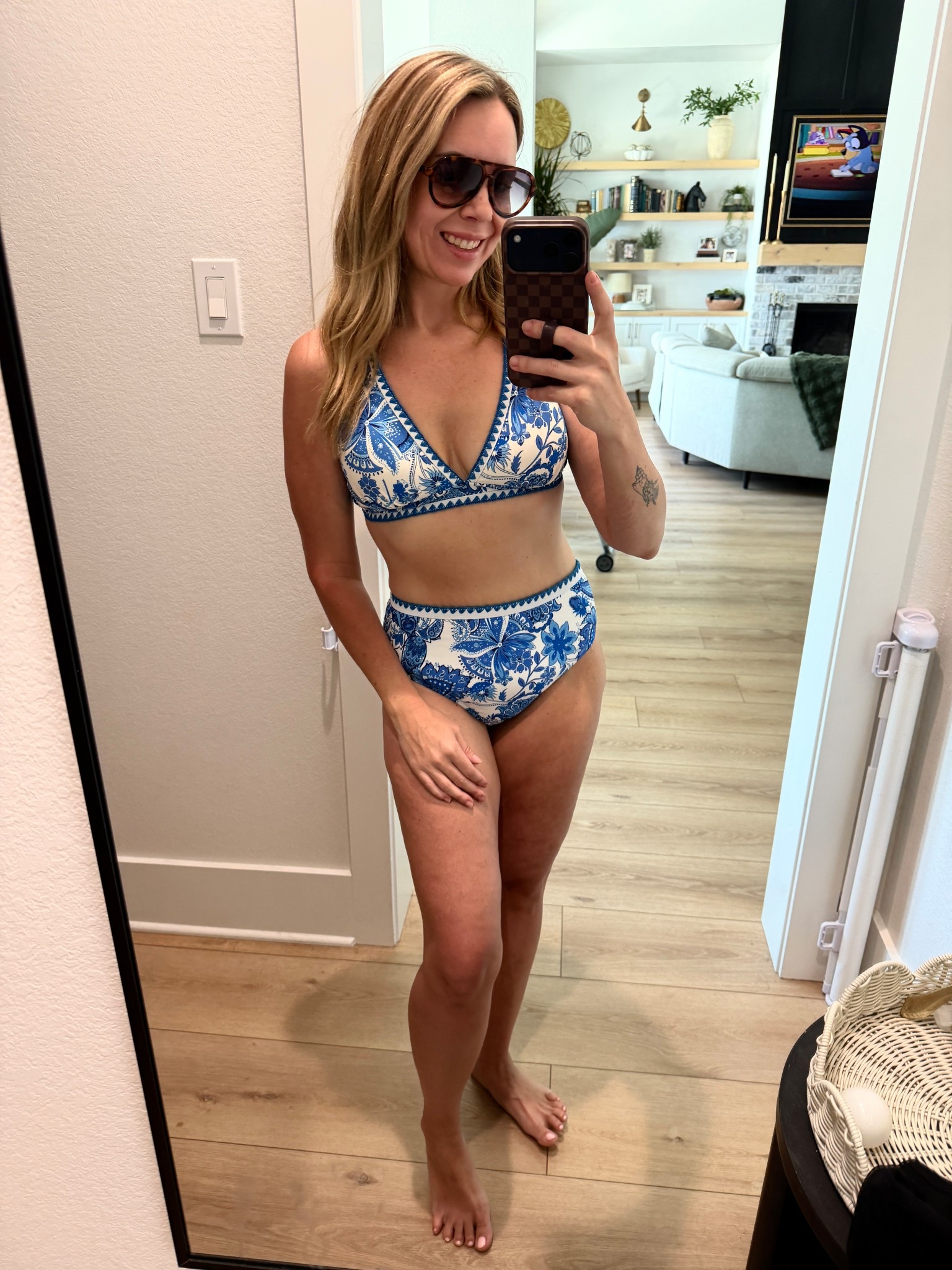 Love this high waisted bikini! Great booty coverage. @Cupshe #cupshe 

#LTKSwim #LTKmomlife #LTKootd