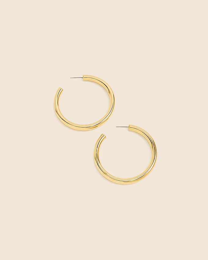 Gold hoop earrings | J. Crew US