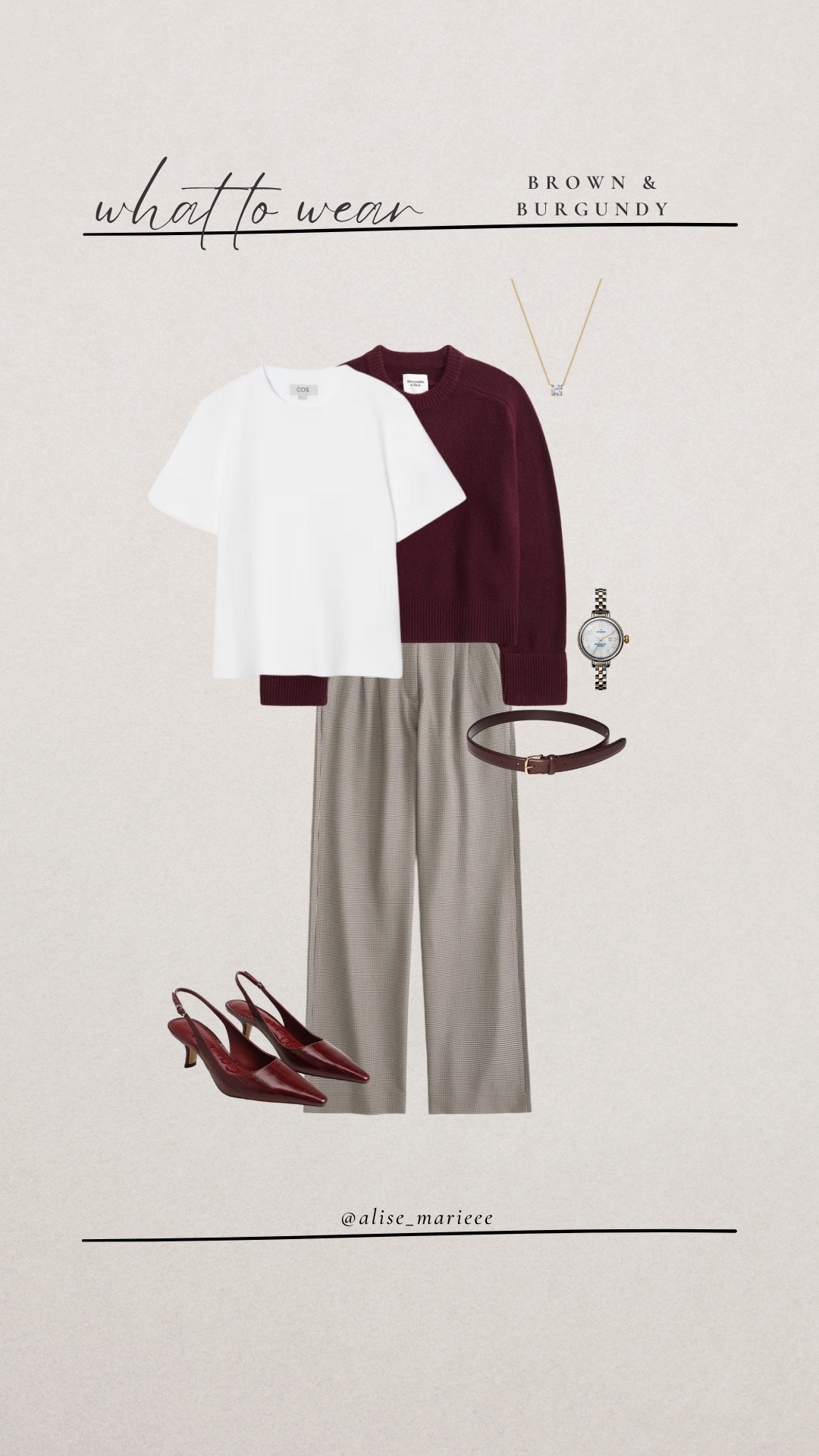 Brown and burgundy outfit!

#LTKHoliday #LTKWorkwear #LTKootd