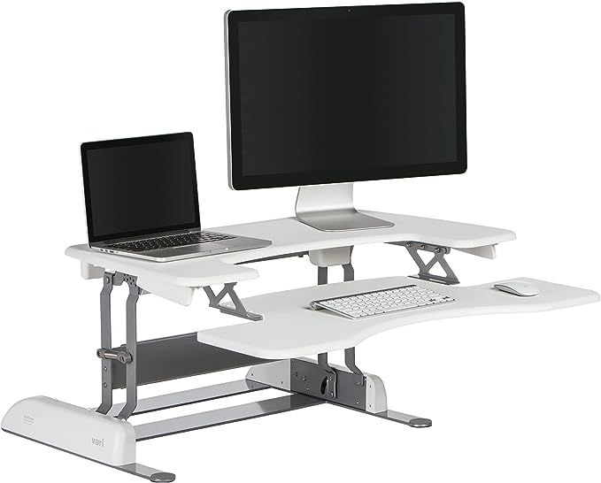 VariDesk Pro Plus 36 by Vari - Dual Monitor Standing Desk Converter - Home Office Desk Riser for ... | Amazon (US)