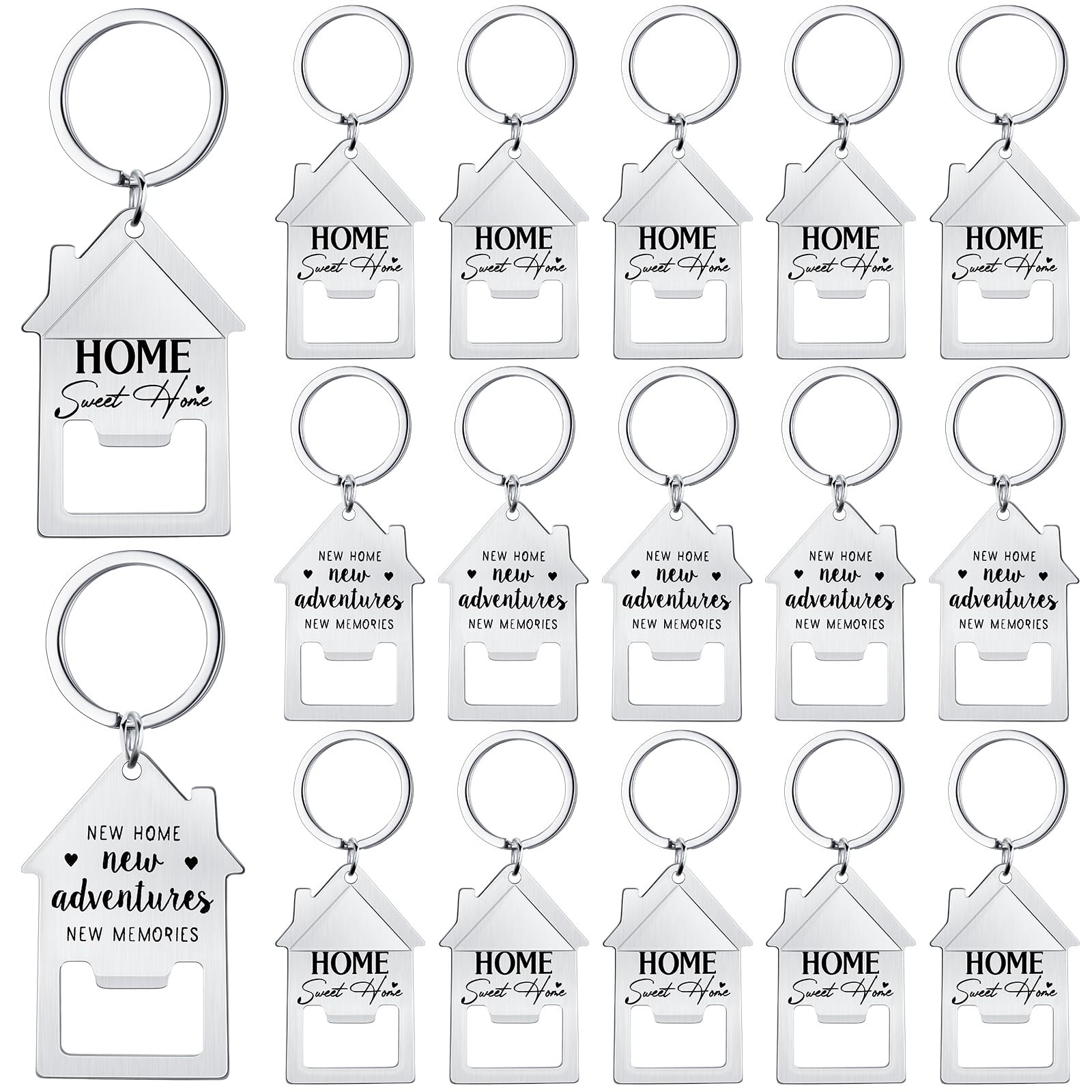 30 Pcs Bulk Estate Agent Gifts for Guests Sweet Home Bottle Opener Beer Beverage Can Opener Keych... | Amazon (US)