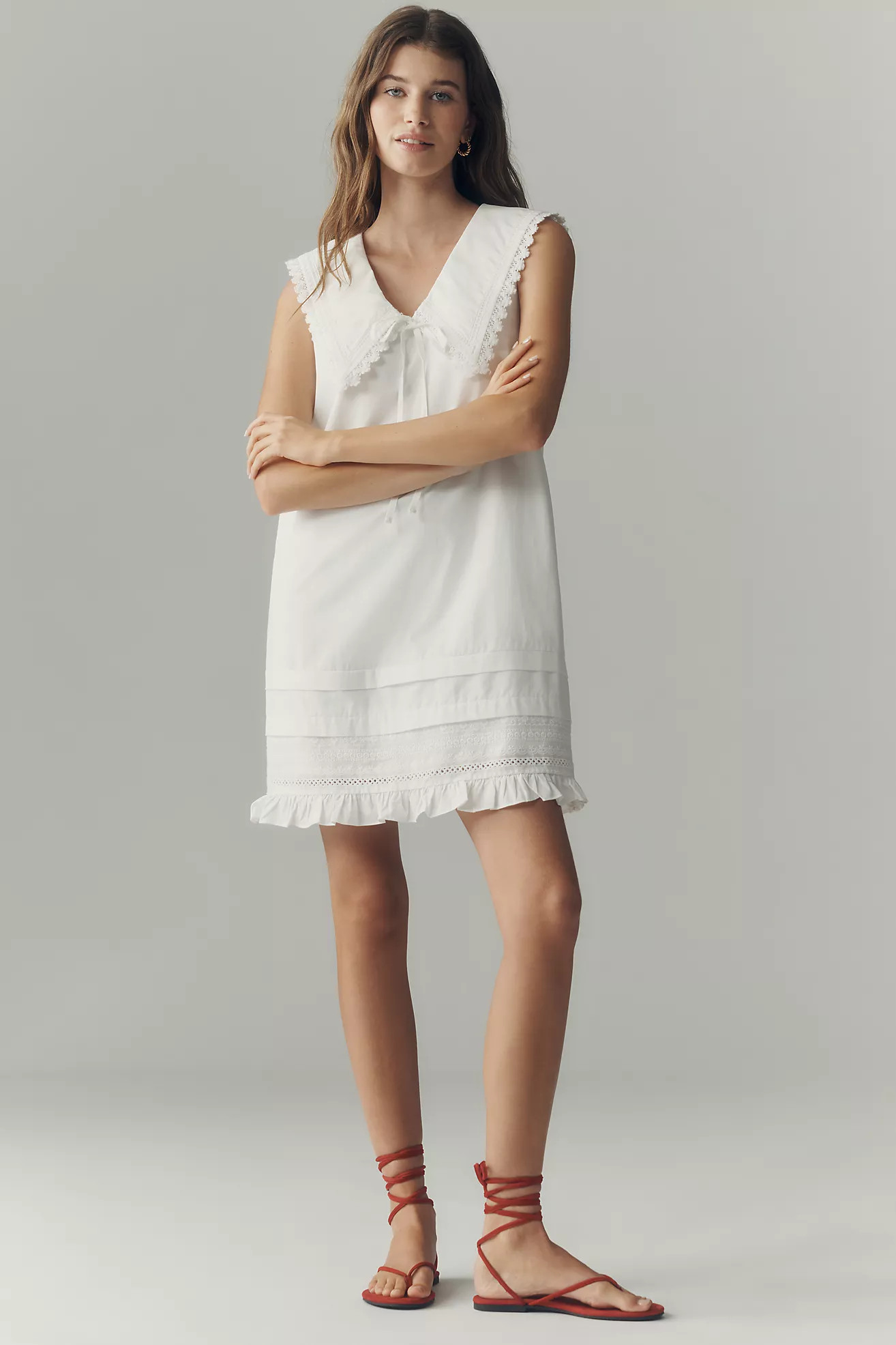 RAISONNEL V-Neck Mini Dress | Anthropologie (US)