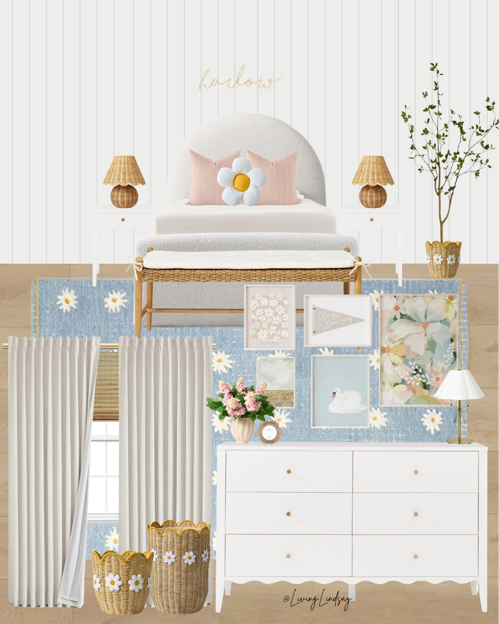 Girls room, girl bedroom, toddler girl, little girls room, flower rug, flower pillow, wall art, kids furniture, kids bed

#LTKFamily #LTKHome #LTKKids