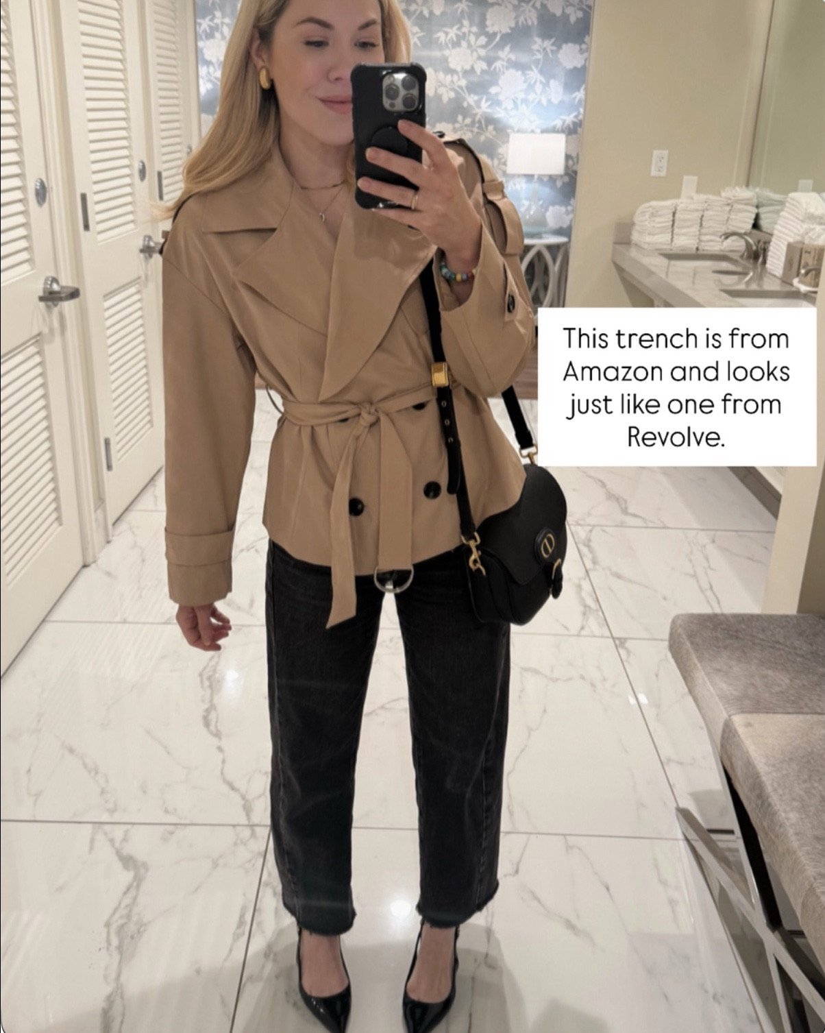 Cropped trenches are trending 🚨 
Trench coat
Spring outfit
Barrel jeans 

#LTKSeasonal