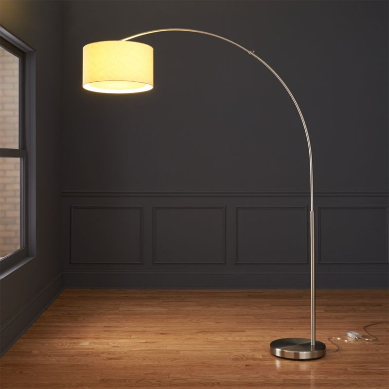 Big Dipper Silver Arc Floor Lamp + Reviews | CB2 | CB2