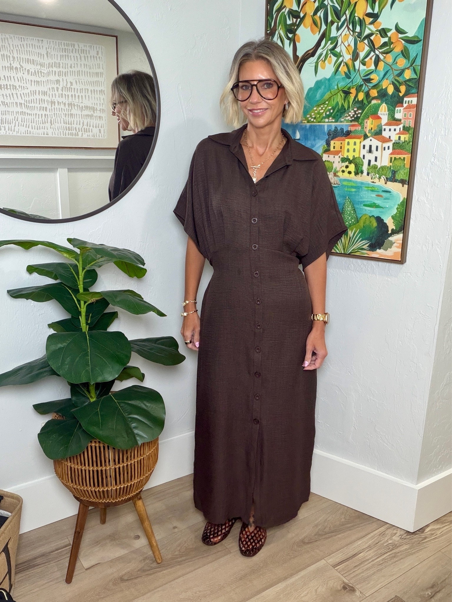 This is the perfect dress for a summer to fall transition. The dolman sleeves are a fun touch! I’m wearing a XS. 

My jellies are super comfortable and fit tts.

#LTKgrwm #LTKootd #LTKWorkwear