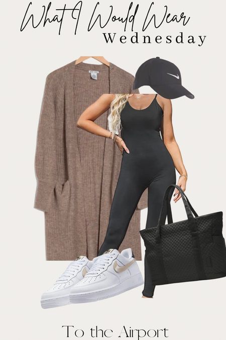 This #Amazon jumpsuit has SO many good reviews! I love pairing a jumpsuit with a cardigan, hat & sneakers. Perfect for traveling in as it can be dressed up or down whenever you get off the plane!

#LTKstyletip #LTKsalealert #LTKtravel