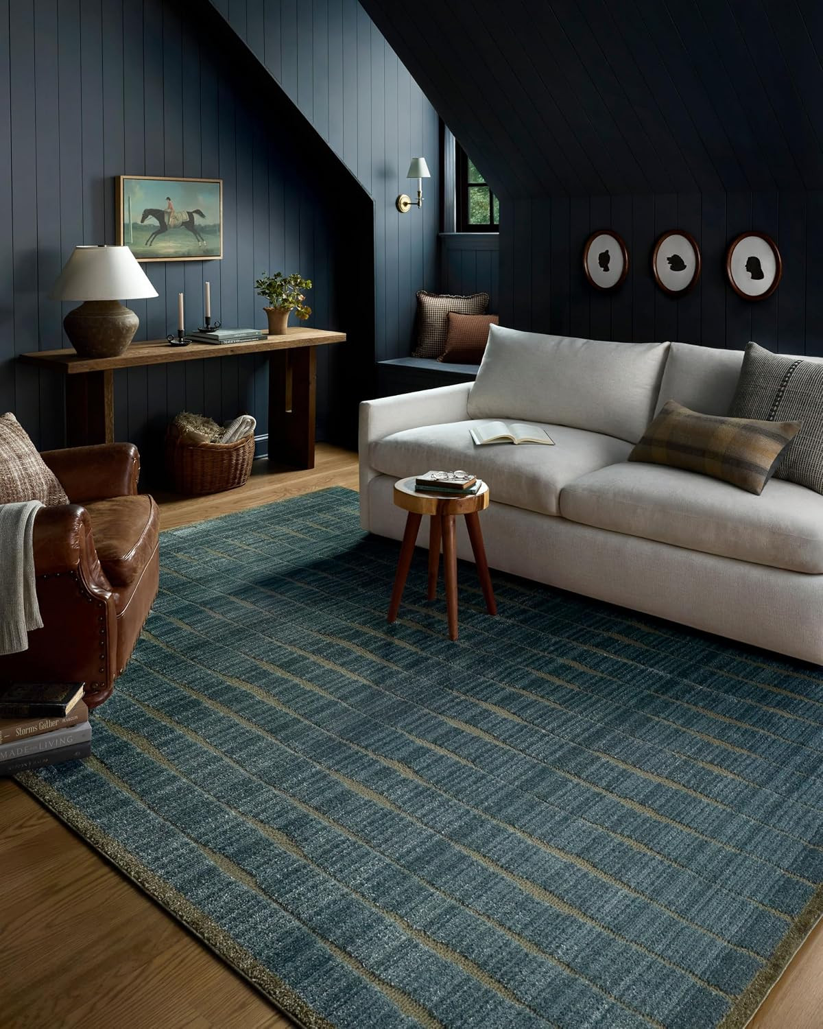 Loloi Chris Loves Julia Calvin Ocean/Olive 7'-10" x 10' Area Rug | Amazon (US)