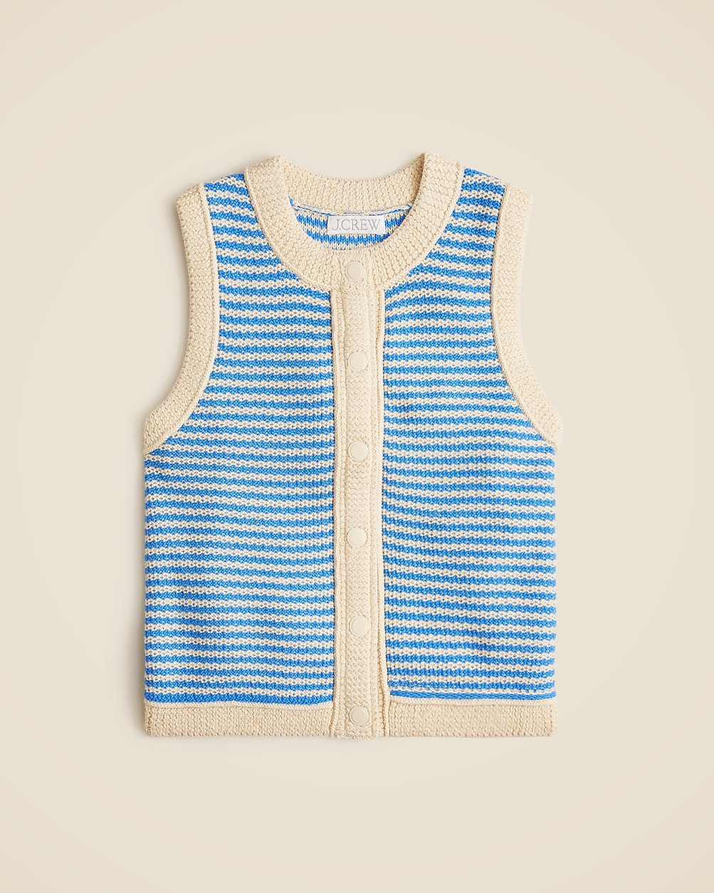 Cropped sweater shell in stripe | J. Crew US
