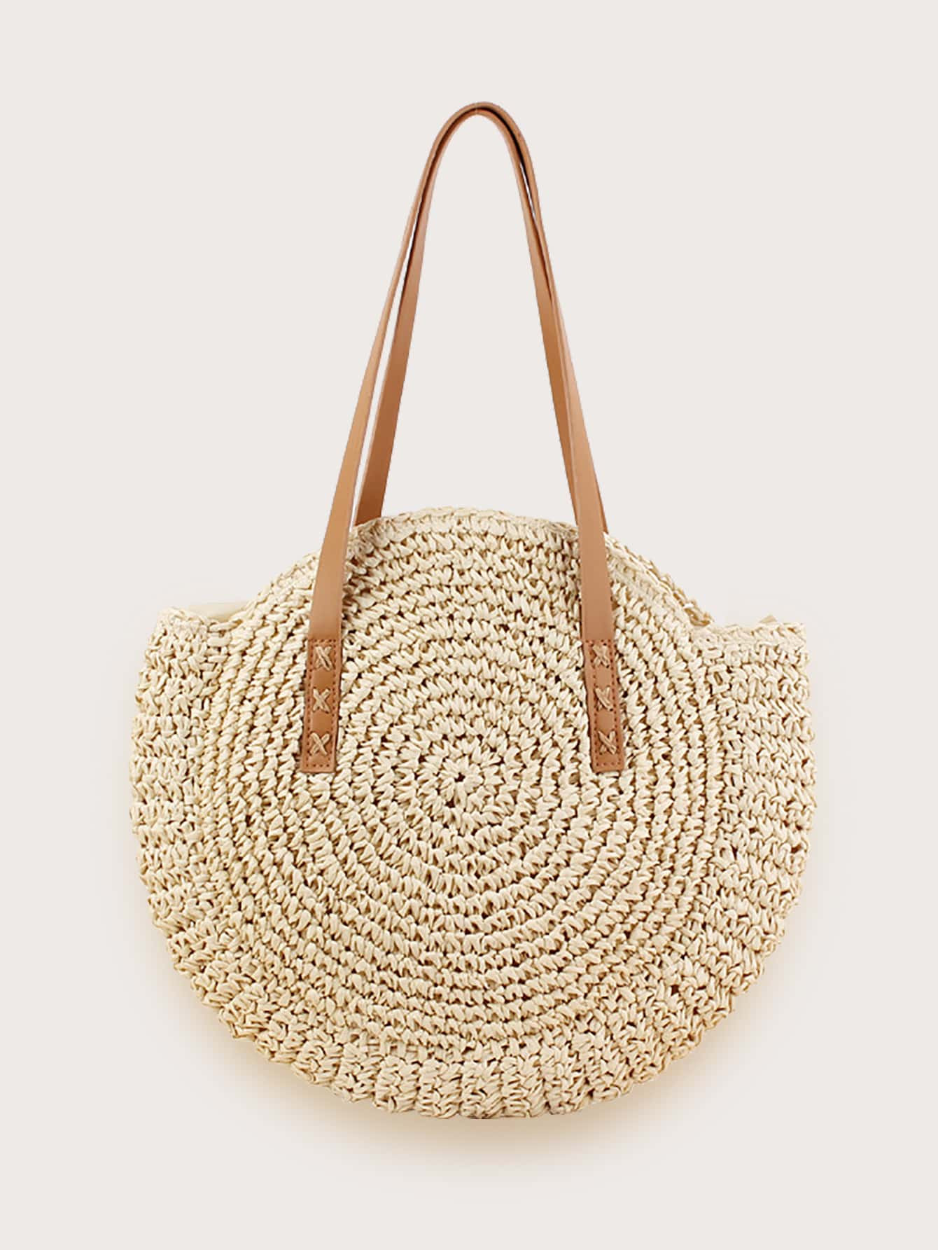 Minimalist Large Capacity Straw Bag | SHEIN