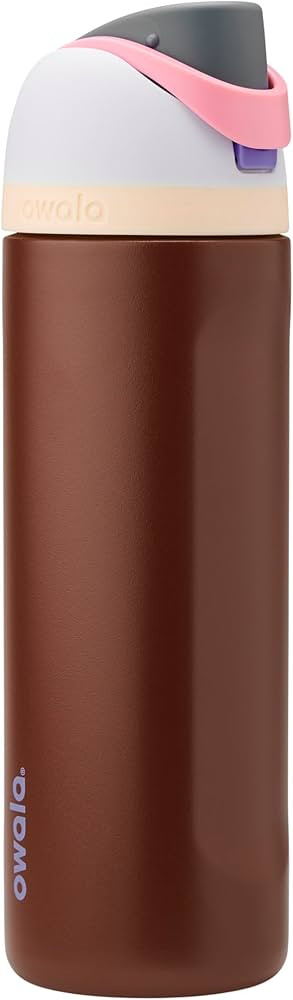 Owala FreeSip Stainless Steel Water Bottle 24 oz Cranberry Parade | Amazon (US)