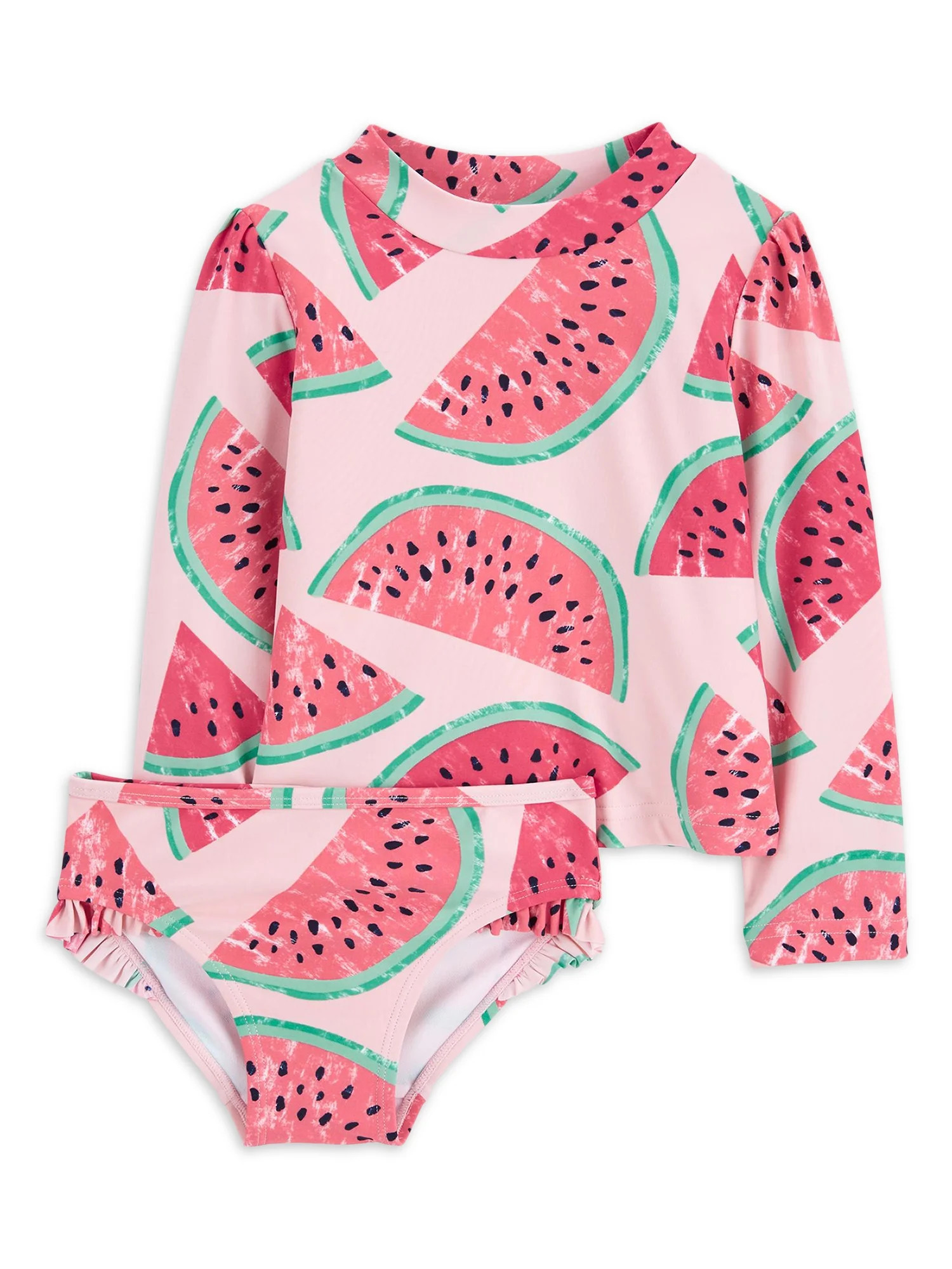 Carter's Child of Mine Baby and Toddler Girl 2pc Rash Guard Swim Set, Sizes 12M-5T | Walmart (US)