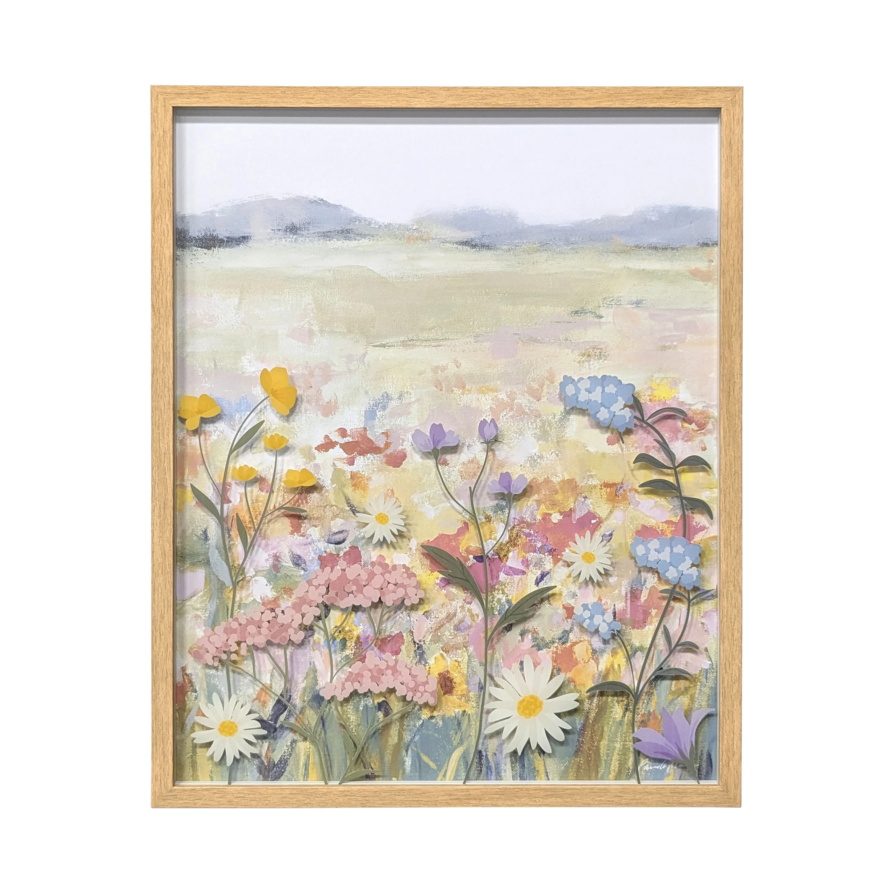 Bradley & Ballard 16X20 "Wildflower" Glass Wall Art | Walmart (US)