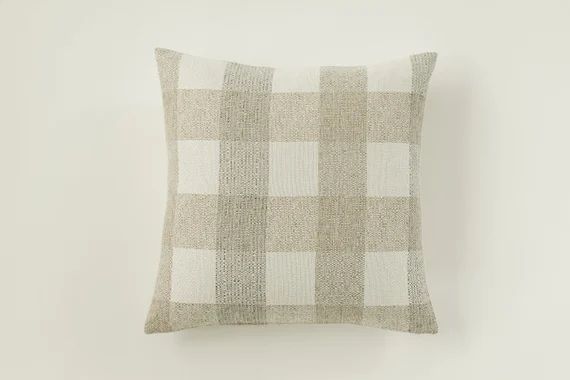 Modern farmhouse pillow covers, check pillow, check pillow cover, black and white pillow cover, d... | Etsy (US)