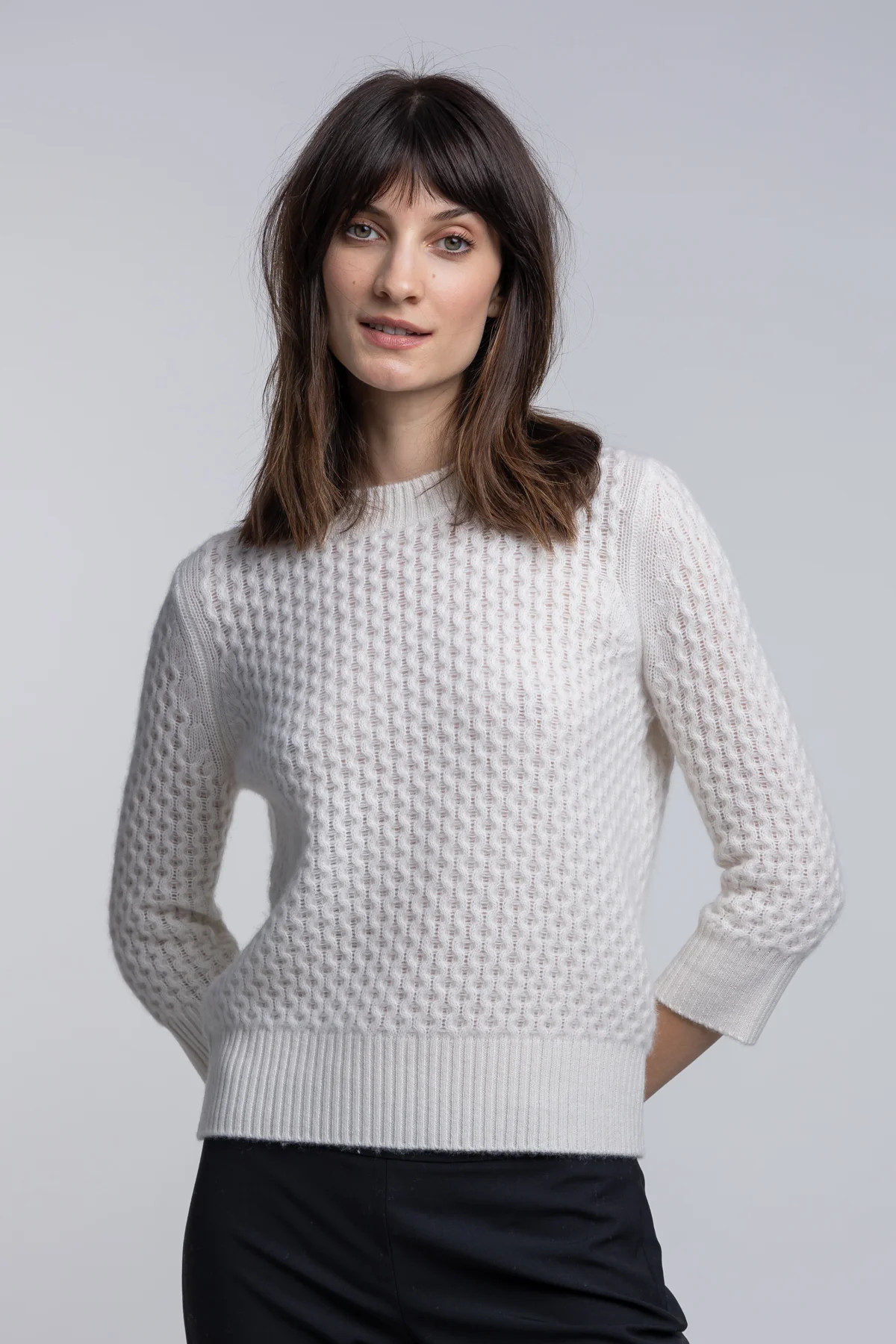 HoneyComb Crewneck Sweater | Quinn Apparel