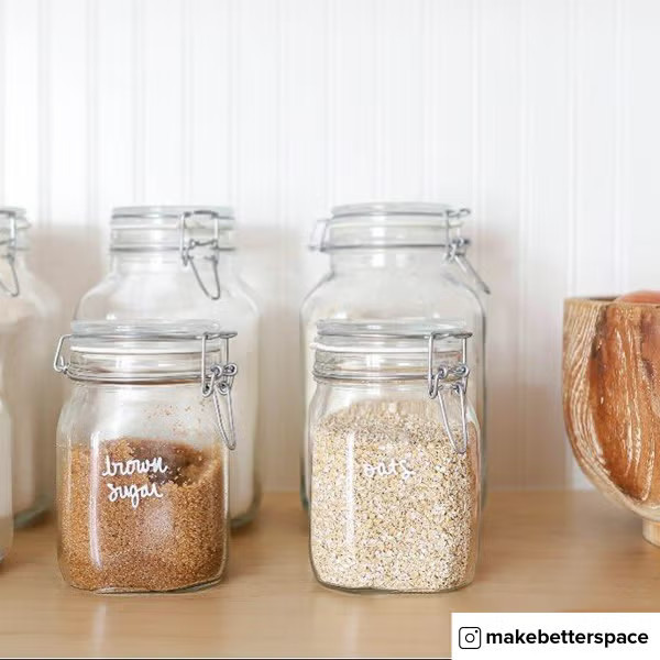 Bormioli Rocco Hermetic Glass Storage Jars | The Container Store