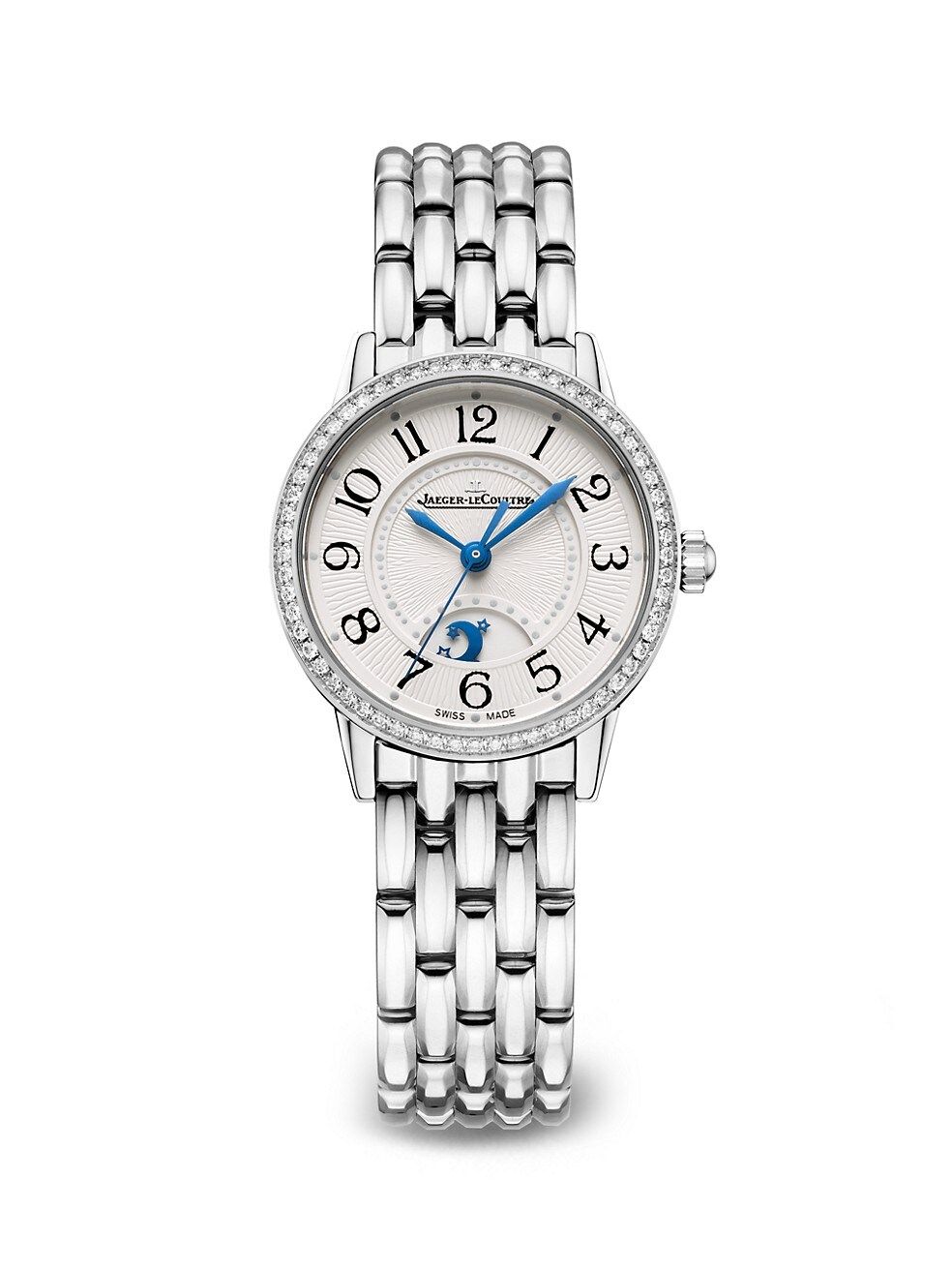 Jaeger-LeCoultre Rendez-Vous Classic Stainless Steel &amp; 0.42 TCW Diamond Night &amp; Day Watch | Saks Fifth Avenue