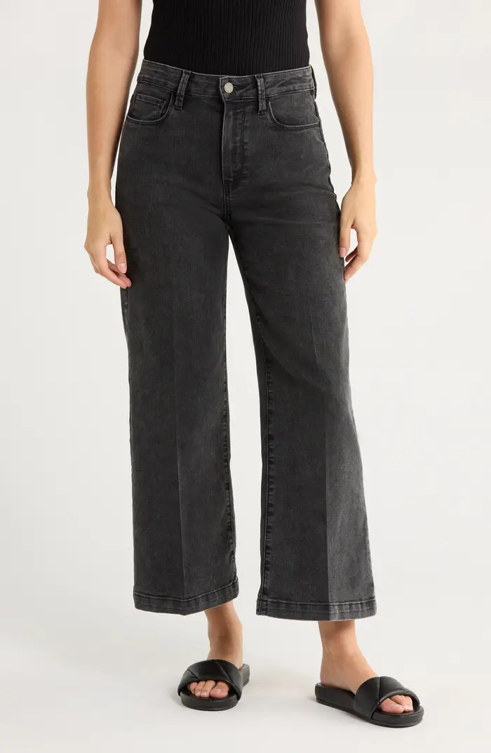 PAIGE Genesee High Waist Ankle Wide Leg Jeans | Nordstromrack | Nordstrom Rack