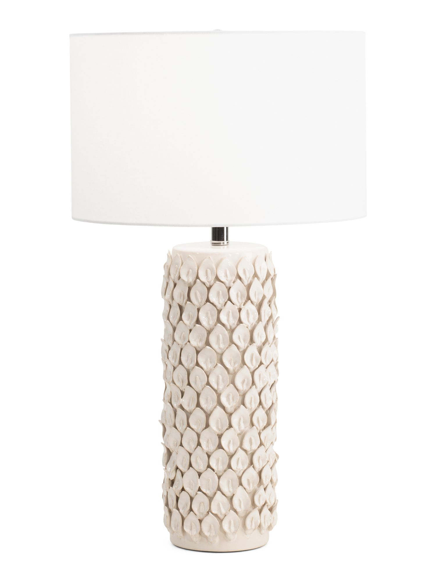 28in Textured Tulip Ceramic Table Lamp | TJ Maxx