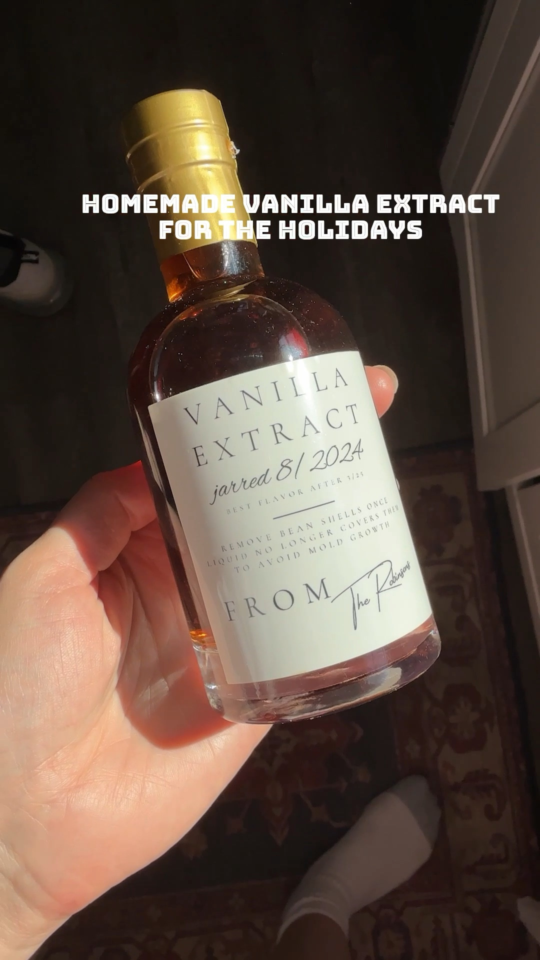 Don't buy vanilla extract! Make it yourself! It's the easiest DIY that is PERFECT for a holiday gift but you need to do it NOW if you want it ready for the holiday season! All you need is some Grade A organic madagascar vanilla beans, your alcohol of choice (you can use vodka, whiskey, run, bourbon, etc.), and some sealable containers #vanillabeans #gifts #vanillaextract #baking

#LTKFindsUnder50 #LTKFindsUnder100 #LTKSeasonal