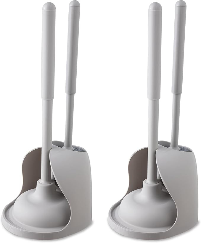 Yocada Toilet Plunger and Brush Set 2 in 1 Toilet Bowl Brush and Plunger Combo with Holder for Ba... | Amazon (US)
