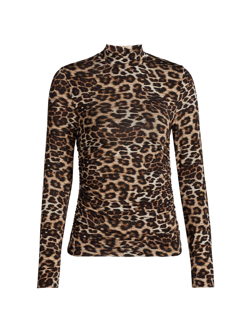 Women's Leopard Print Jersey Blouse - Natural Cream - Size XXS | Saks Fifth Avenue