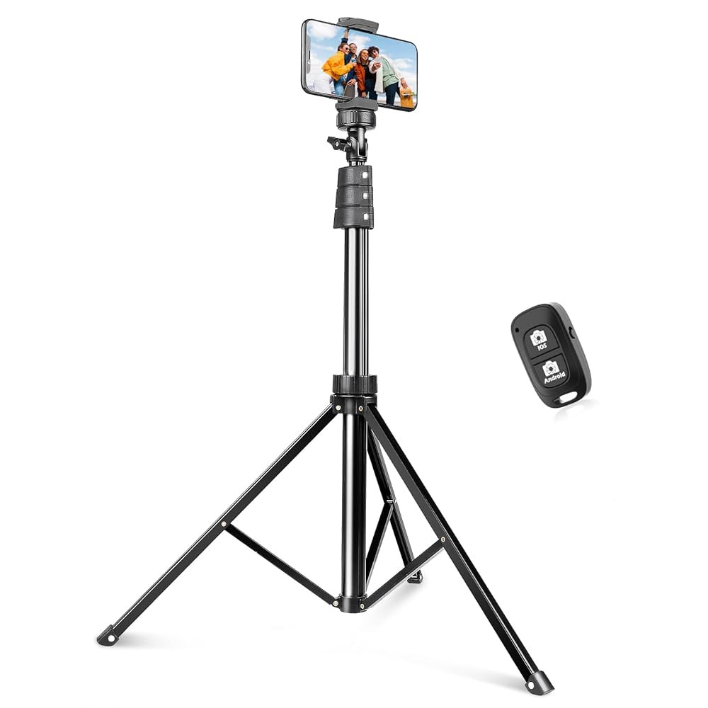 SENSYNE 72" Phone Tripod, Extendable Cell Phone Tripod Stand, Selfie Stick Tripod with Wireless R... | Amazon (US)