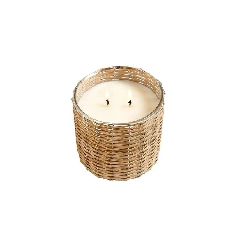 Two Wick Wicker Candle | Foundation Goods