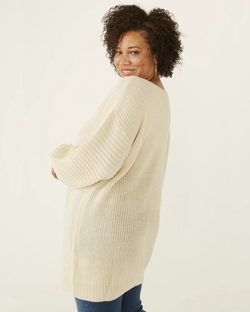 Zoraida Balloon-Sleeve Sweater Dress | Dia&Co