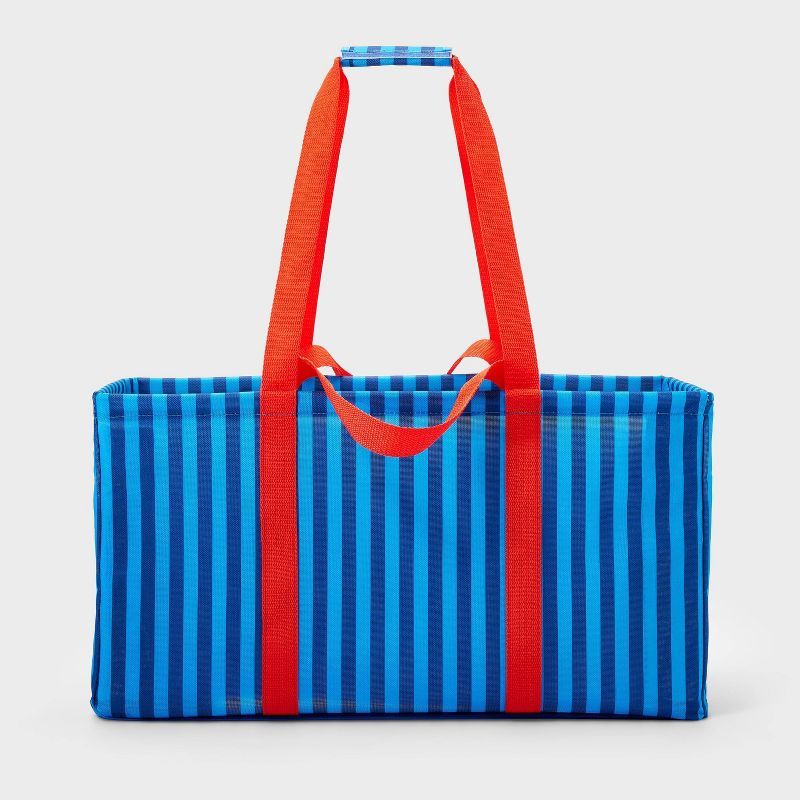 Structured Tote Bag Clear Coating Striped - Sun Squad™ | Target