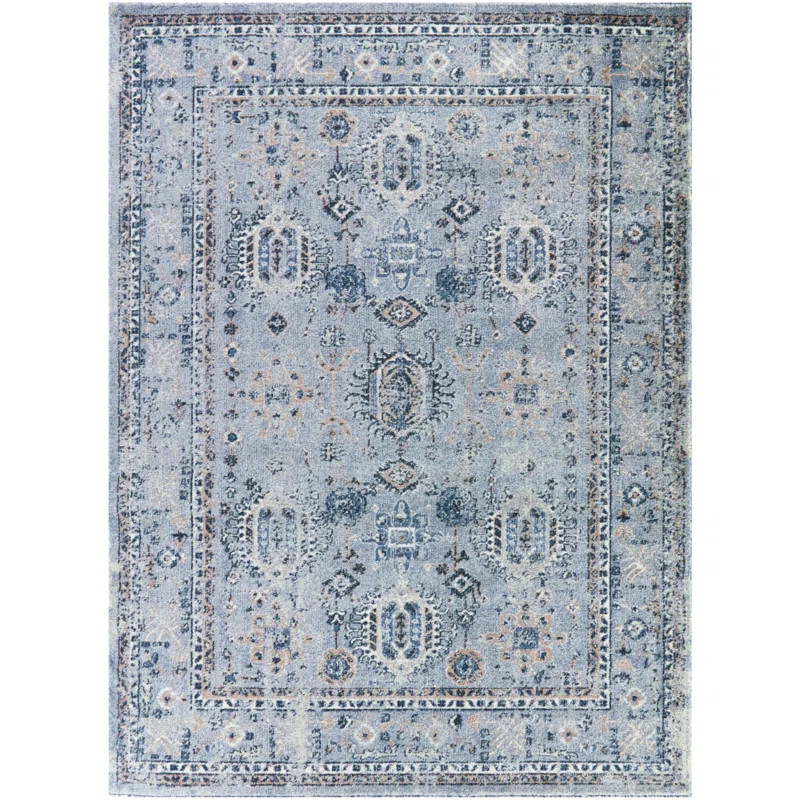 Jazalle Blue Vintage Oriental Medallion Area Rug | Wayfair North America
