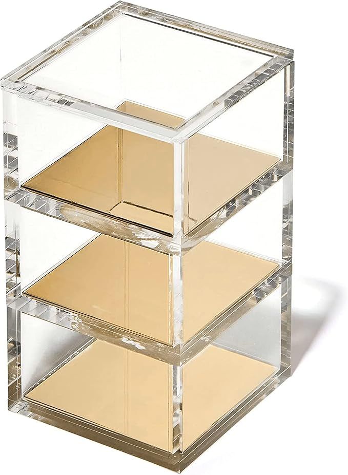 OfficeGoods 3-Tier Stackable Acrylic Holder- Stylish Desk Organizer and Storage for Office or Hom... | Amazon (US)