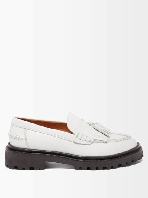 Isabel Marant - Frezza Tassel Leather Loafers - Womens - White | Matches (US)