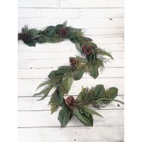 Winter Garland-Holiday Home Decor-Magnolia Pine-Garland For Mantel-Table Décor-Winter Tablescapes-Modern Farmhouse Christmas | Etsy (US)