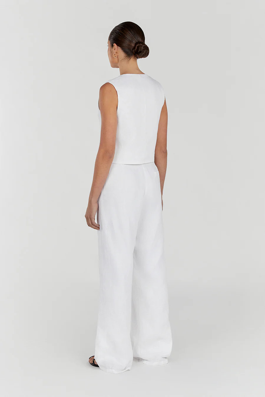 NORAH WHITE LINEN PANT | DISSH