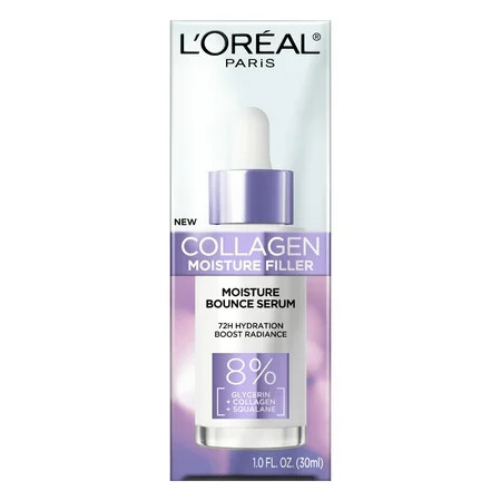 L'Oreal Paris Collagen Moisture Filler Moisture Bounce Hydrating Face Serum, 1 fl oz | Walmart (US)