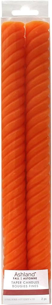 10”; Orange Spiral Taper Candles, 2ct. by Ashland®, Fall Décor | Amazon (US)