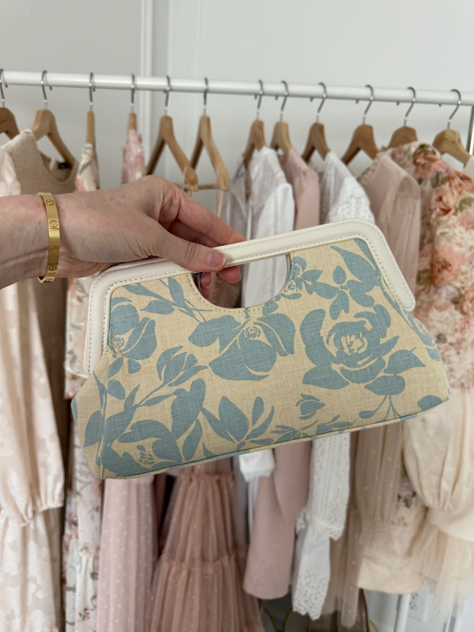 How pretty is this spring clutch! Would be prefect for a wedding or dressy event! Spring bags // clutches // spring accessories // wedding accessories 

#LTKItBag #LTKSeasonal #LTKFindsUnder50