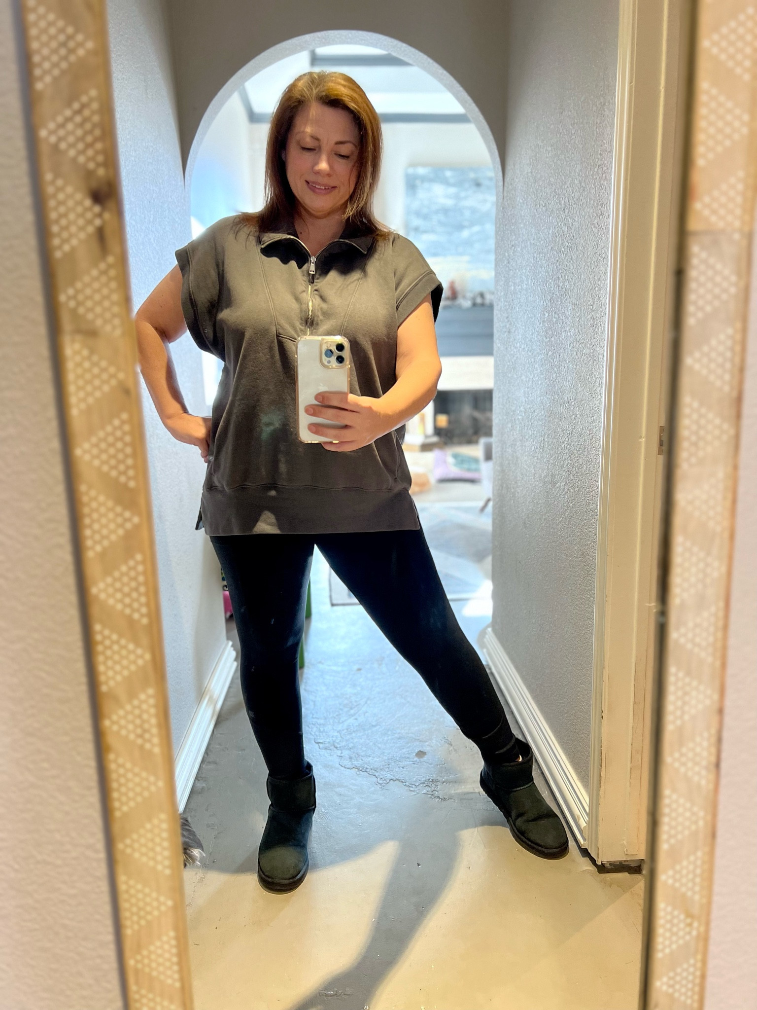 Legging and short Uggs.

#LTKstyletip #LTKshoecrush #LTKFind